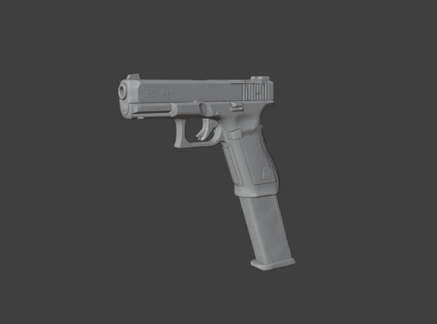 3D tactical weapon asset preview