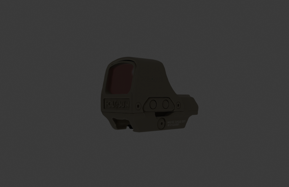 AR Red Dot Sight 3D attachment asset